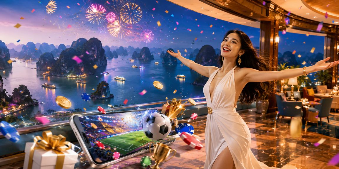 Không khí lễ hội cá cược thể thao tại vịnh Hạ Long với người hâm mộ hào hứng