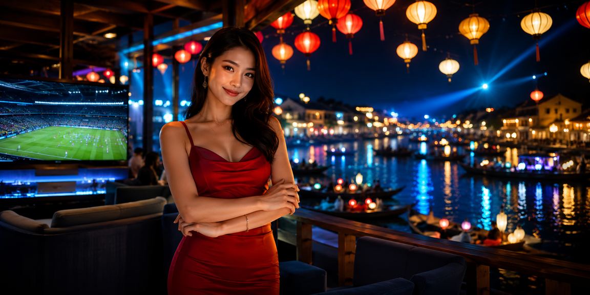 Người xem đặt cược bóng đá tại quán cà phê ở Hội An với thiết bị di động